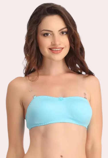 Women's Comfy Wirefree Micro Touch Stretch Tube Bra snazzyway