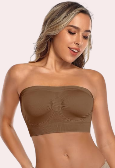 2-Pack of Non-Padded Strapless Tube Bras snazzyway