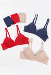 &quot;Pack of 3&quot; Female Seamless Padded wire free Bra FRENCH DAINA